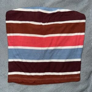 Striped Tube Top Multicolor